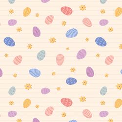 Painted Eggs in Spring