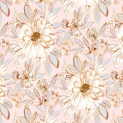 Lustrous Sunflowers in Marshmallow Pink