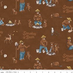 Smokey and Cubs in Brown