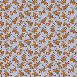 Chipmunks in Butterfly Blue
