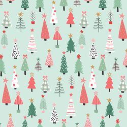 Christmas Tree Forest in Iced Mint