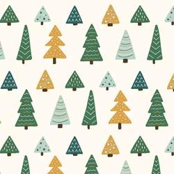 Merry Trees in Cream