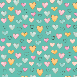 Hearts in Turquoise