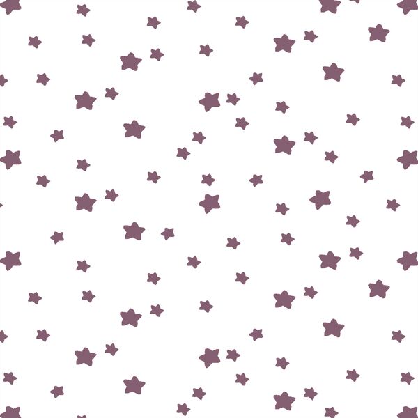 Star Light in Mulberry on White