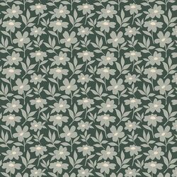 Fresh Floral in Bottle Green