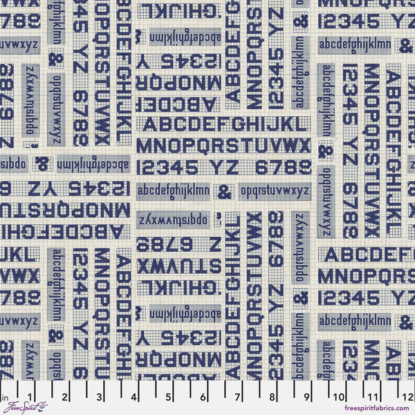 Typography in Indigo
