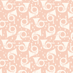 Horns a Playing in Frosted Pink