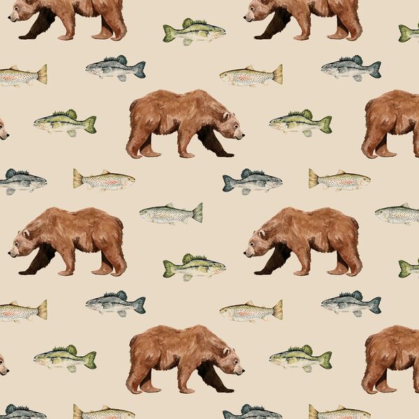 River Bear in Wild