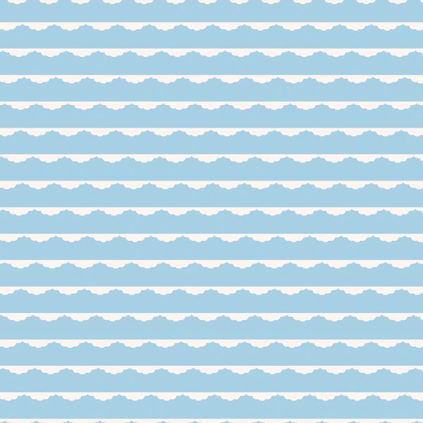 Ruffle Stripe in Blue