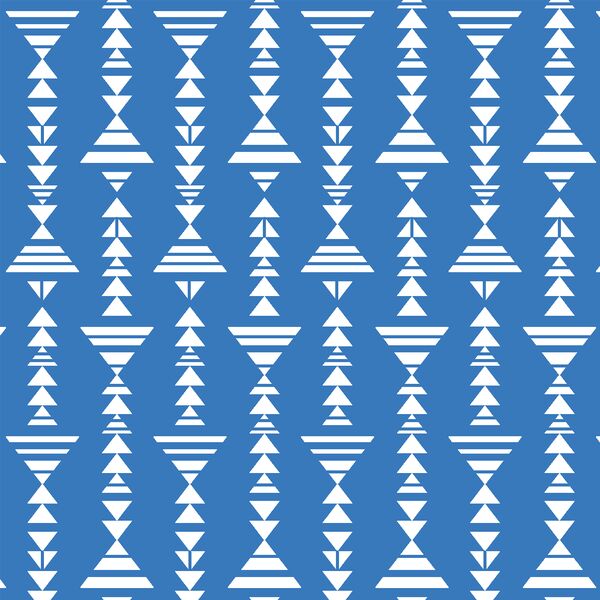 Little Tribal Stripe in Cerulean
