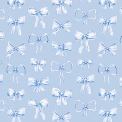 Pretty Bows in Hydrangea Blue