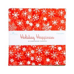 Expressions Batiks 10" Square Pack in Holiday Happiness