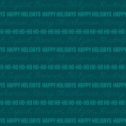 Happy Holidays in Dark Teal