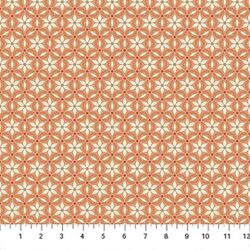 Floral Grid in Peach