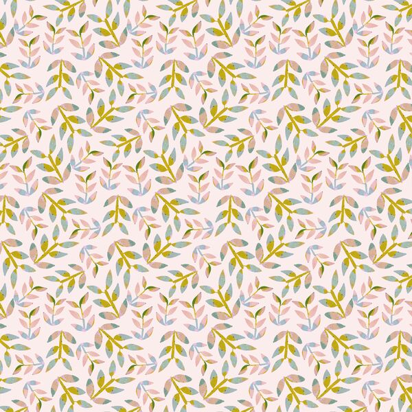 Falling Leaves in Soft Pink