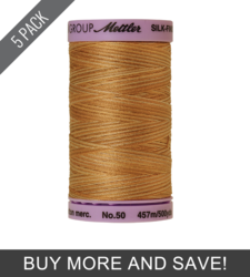 Bleached Straw (9085-9855) - Silk Finish Cotton Multi 50wt - 500 Yards (5 Pack)