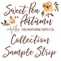 Sweet Pea Autumn Sample Strip