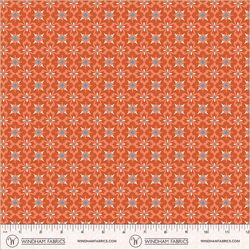 Flower Tiles in Tomato