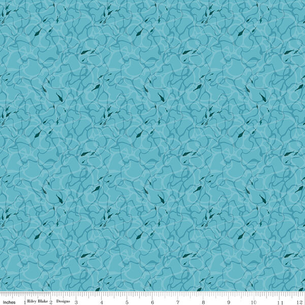 Ocean Floor in Blue
