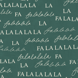 Falalala in Brushed Pine Green