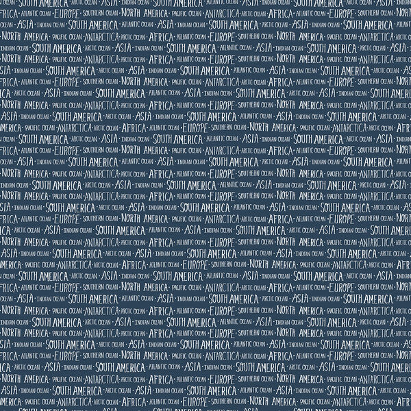 Words in Navy Blue