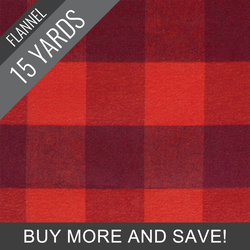 Buffalo Plaid Flannel in Fireplace - 15 Yard Bolt
