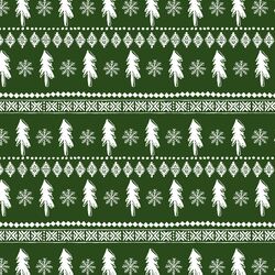 Little Festive Sweater in Holly Green