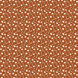 Mini Mushrooms in Deep Ochre