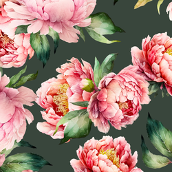 Large Lovely Blooms in Garden Green