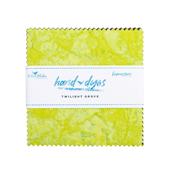 Expressions Batiks Hand-Dyes Twilight Grove 5" Square Pack