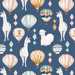 Llamas in Dark Periwinkle