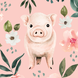 Large Pig in Pink