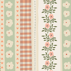 Large Ribbon Stripe in Spice