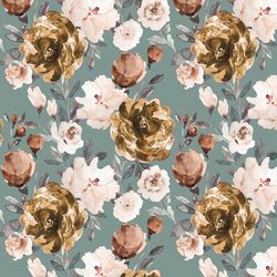 Peonies in Autumn Sage