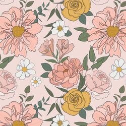 Claire Floral in Light Pink