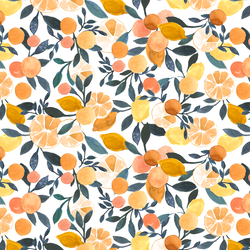 Little Citrus Paradise in White