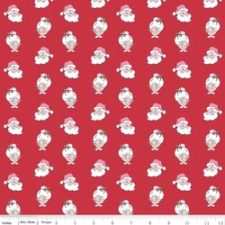 Santa Heads in Red