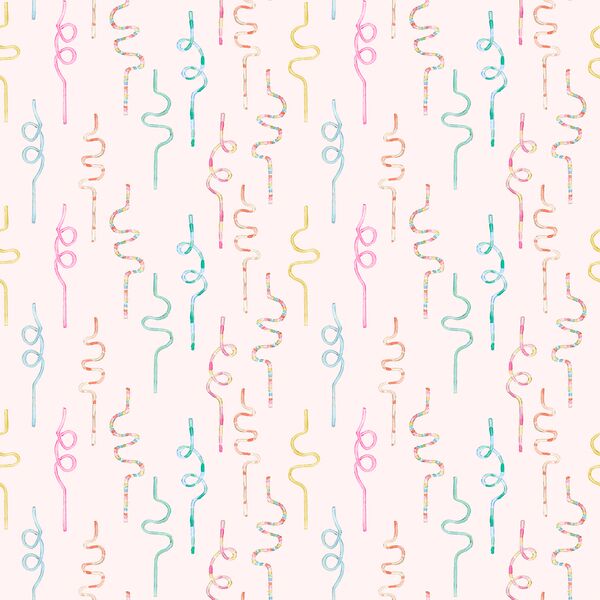 Twisty Straws in Pink