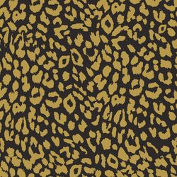 Leopard in Gold Glow on Autumn Brown