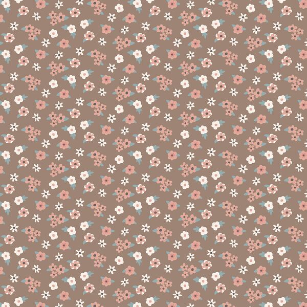 Mini Floral in Hazelnut