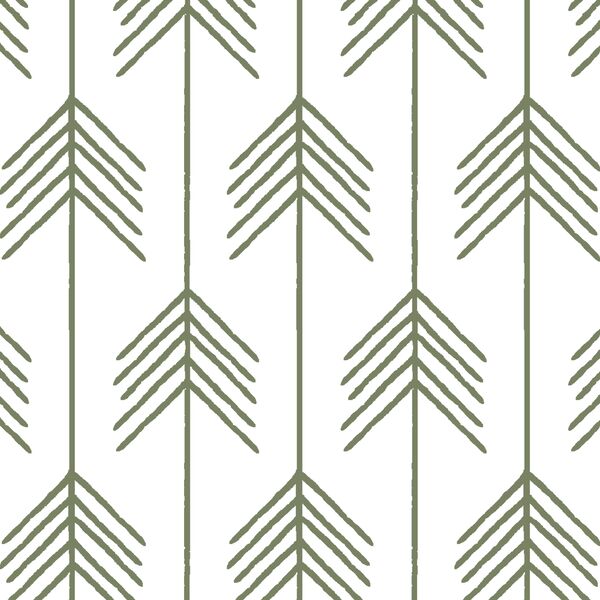 Vanes in Olive on White