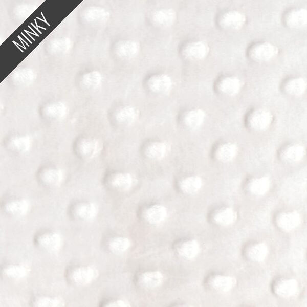 Minky Dimple Dot in White