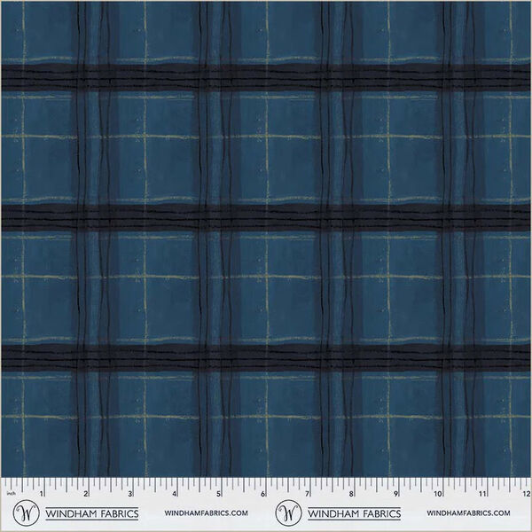 Window Pane Plaid in Night Sky