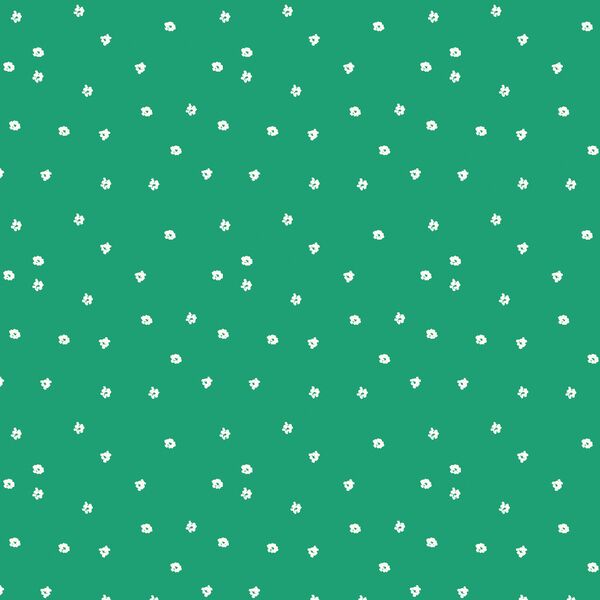 Tiny Blooms in Jade Green