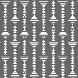Little Tribal Stripe in Charcoal