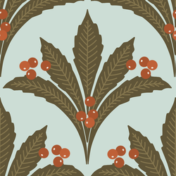 Large Christmas Berries in Mint
