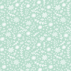 Sweet Florals in Mint