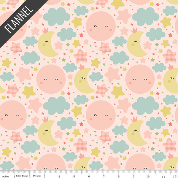 Nighttime Flannel in Blush