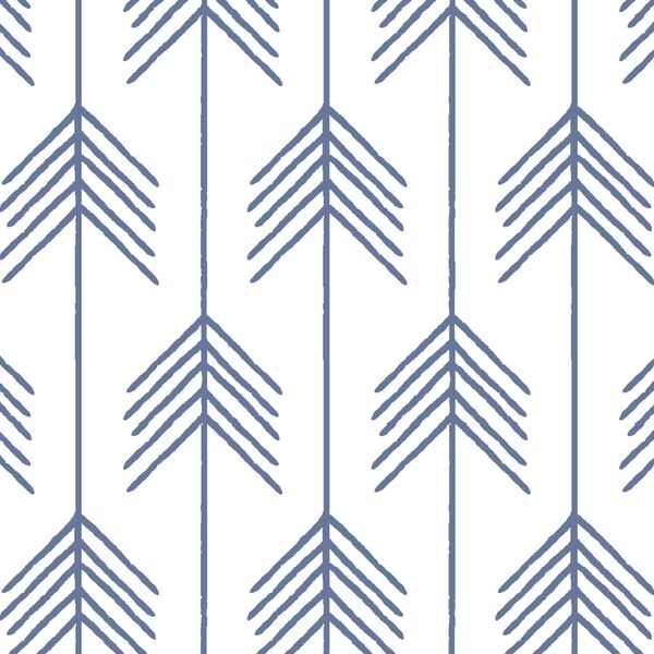 Vanes in Azurite on White