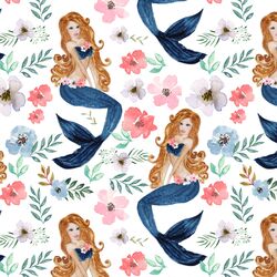Mermaid Meadow in White